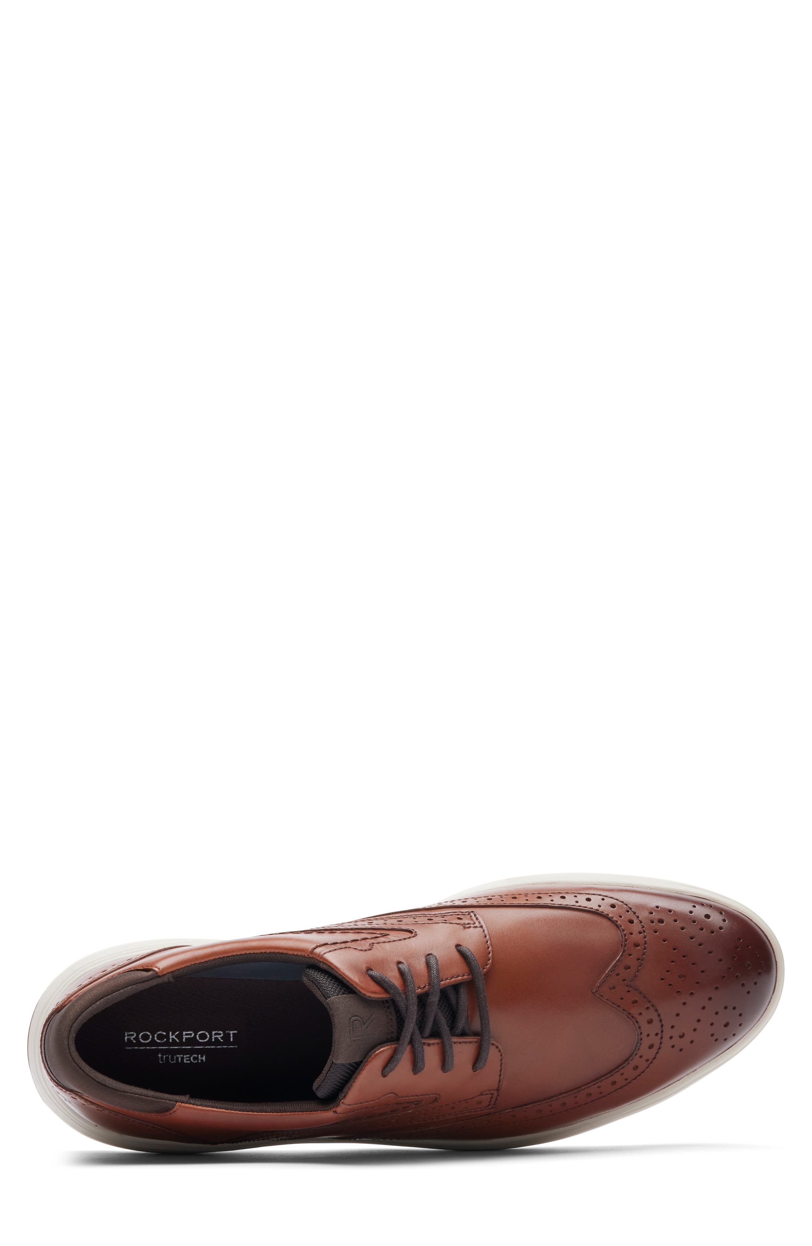 Noah Wingtip Leather Derby, Alternate, color, NEW BROWN