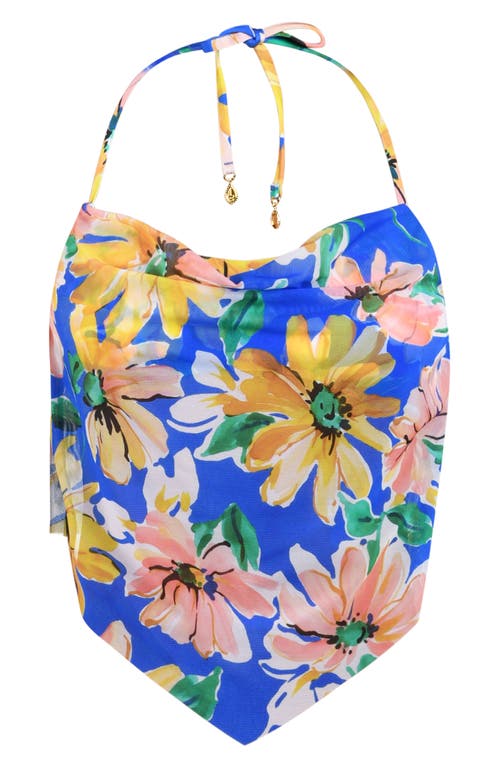 Sunshine 79 Sunflower Cowl-neck Midkini Swim Top
