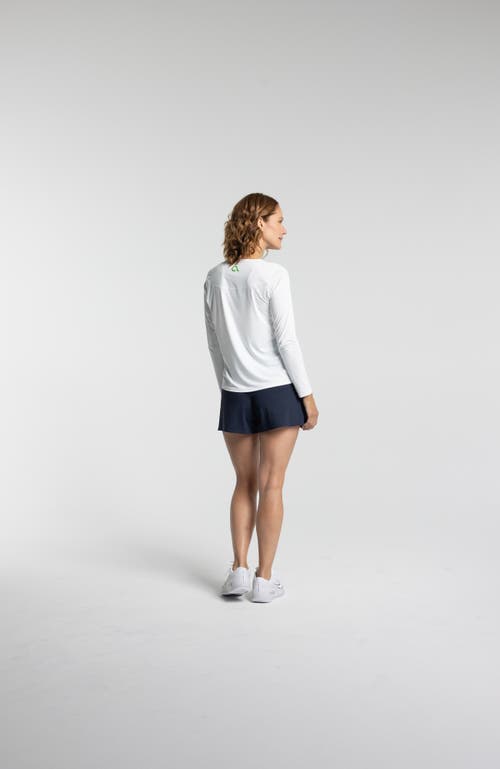 Avi Rally Pickleball Long Sleeve In White Lotus