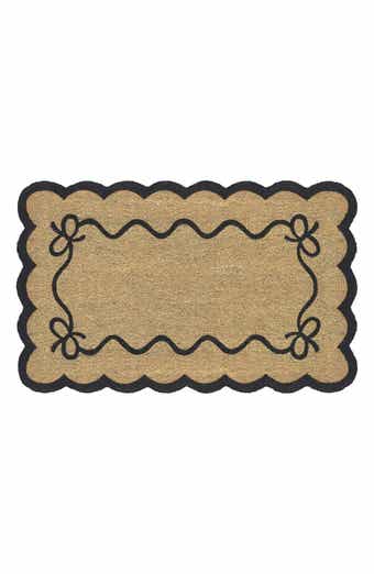 Bow Scalloped Coir Doormat