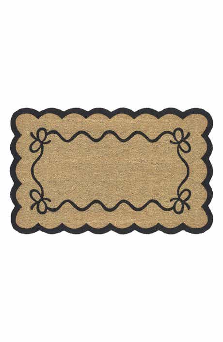 Bow Scalloped Coir Doormat