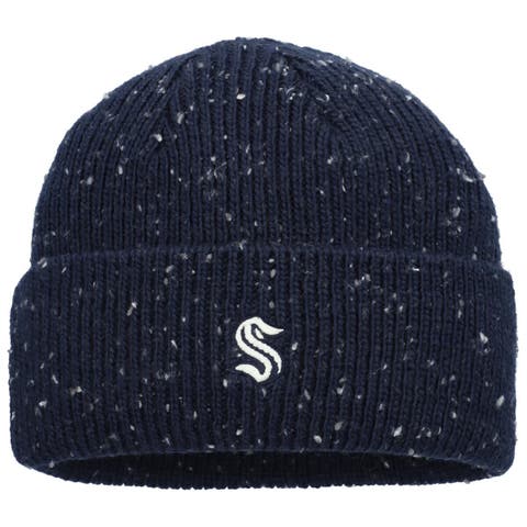Men's Fanatics Deep Sea Blue Seattle Kraken Authentic Pro Pinnacle Cuffed Knit Hat