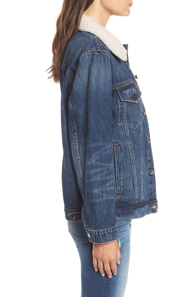 Good American Boyfriend Denim Jacket, Alternate, color, 