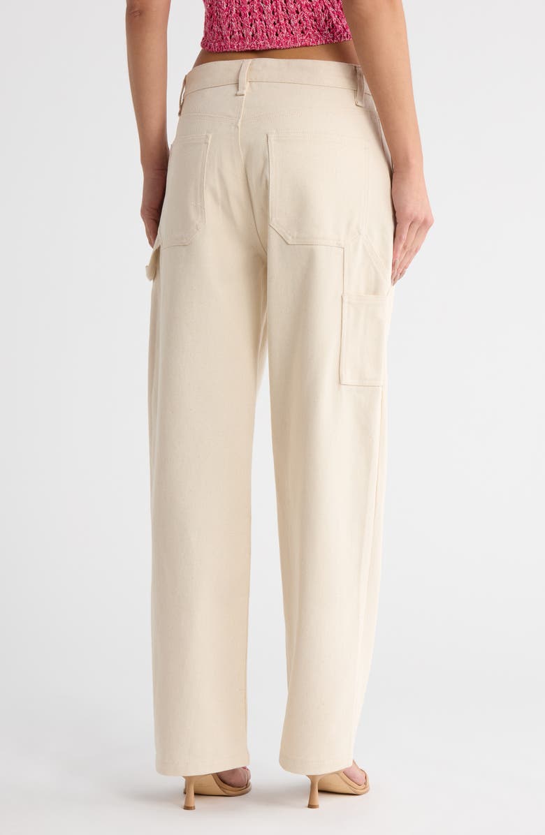 rag & bone Stella Carpenter Pants, Alternate, color, Ecru