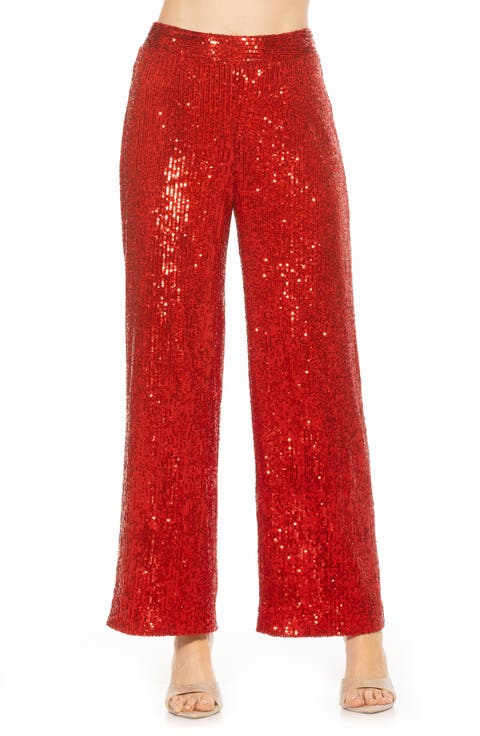 Illy Wide Leg Sequin Pants