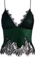 Alice + Olivia Claudia Lace & Satin Camisole