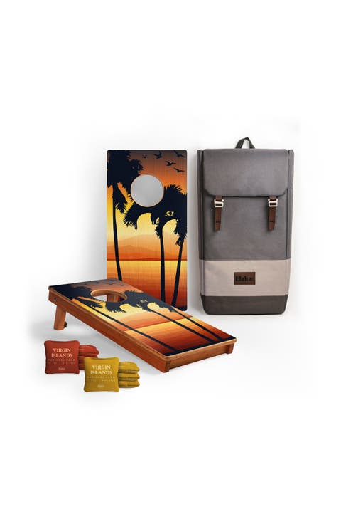 1ft x 2ft Mahogany Pathfinder Cornhole Board Set