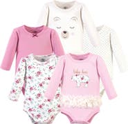 Little Treasure Essential 5-Pack Long-Sleeve Bodysuits