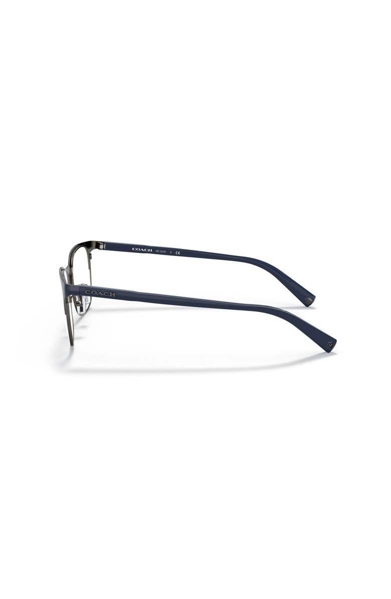 COACH 51mm Round optical glasses, Alternate, color, Blue