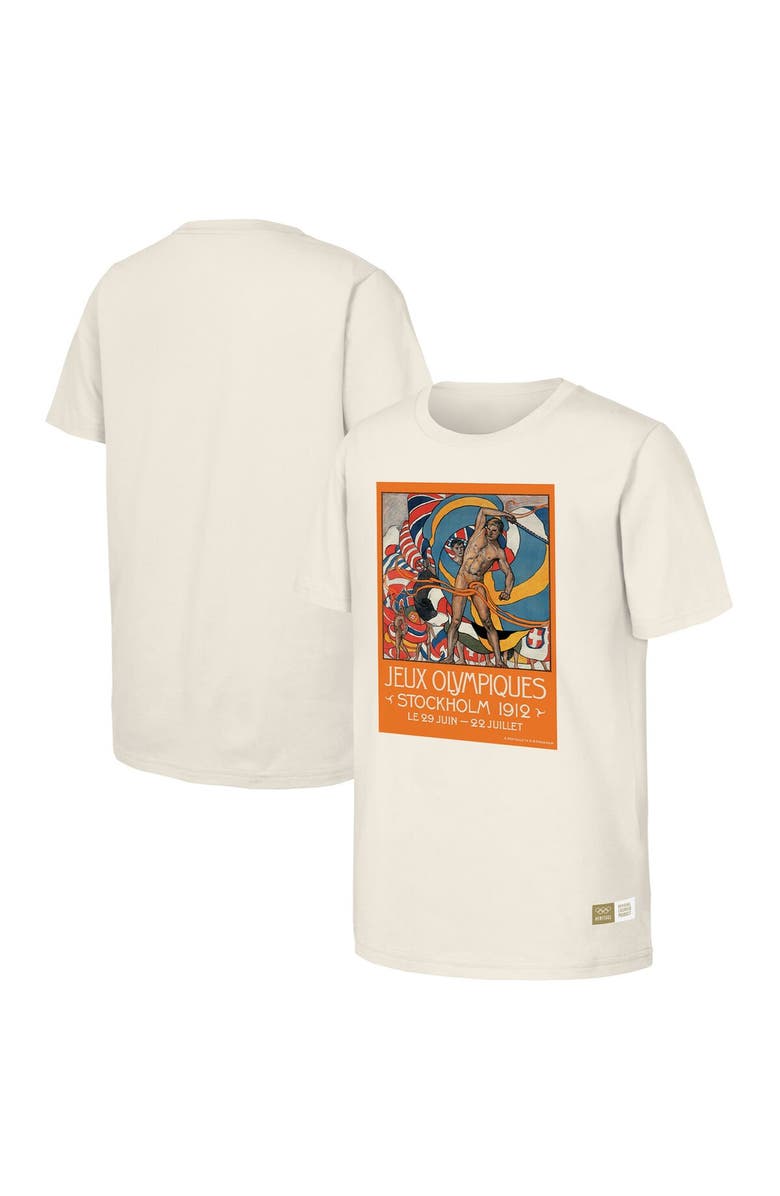 Outerstuff Men's  Natural 1912 Stockholm Games Olympic Heritage T-Shirt, Alternate, color, 