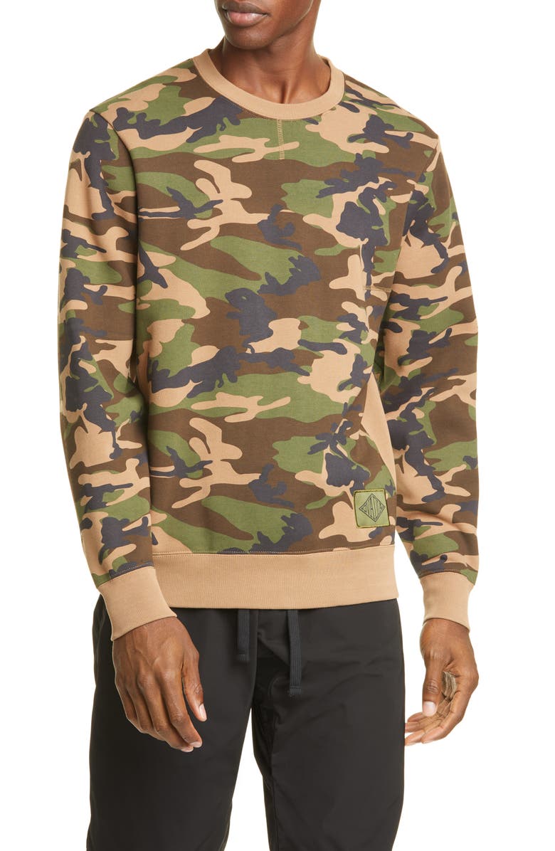 Ovadia & Sons Dune Camo Crewneck Sweatshirt, Main, color, 