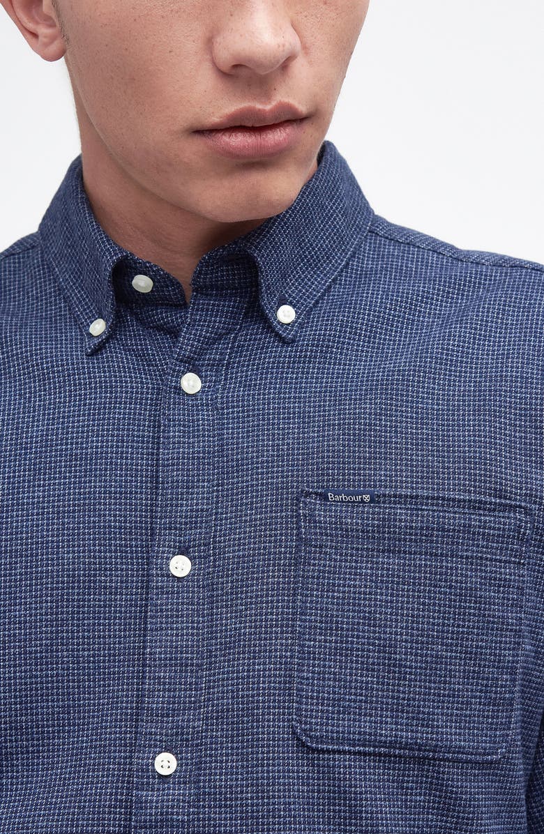 Barbour Bannock Check Print Cotton Button-Down Shirt, Alternate, color,
