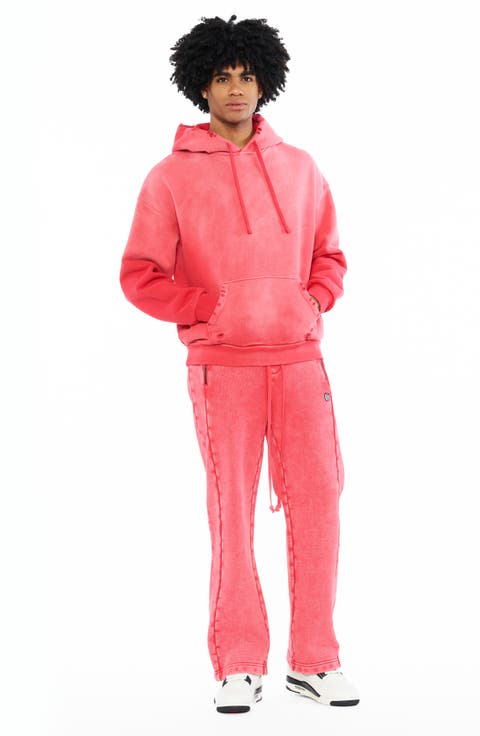 French Terry Distressed Hoodie