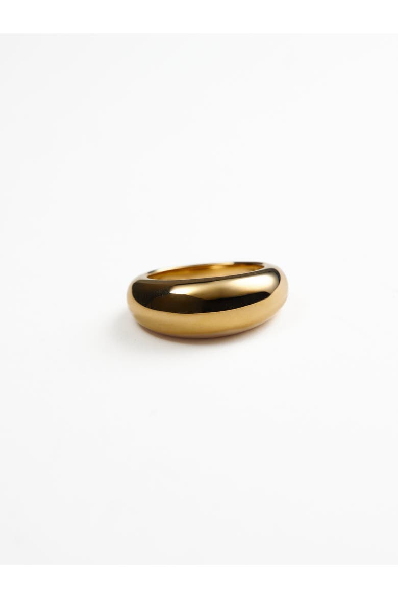 Natalie Thick Dome Ring, Alternate, color, 14K Recycled Gold Vermeil