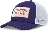 Nike Men's Nike Purple/White Clemson Tigers 2025 On-Field Rise Patch Trucker Adjustable Hat