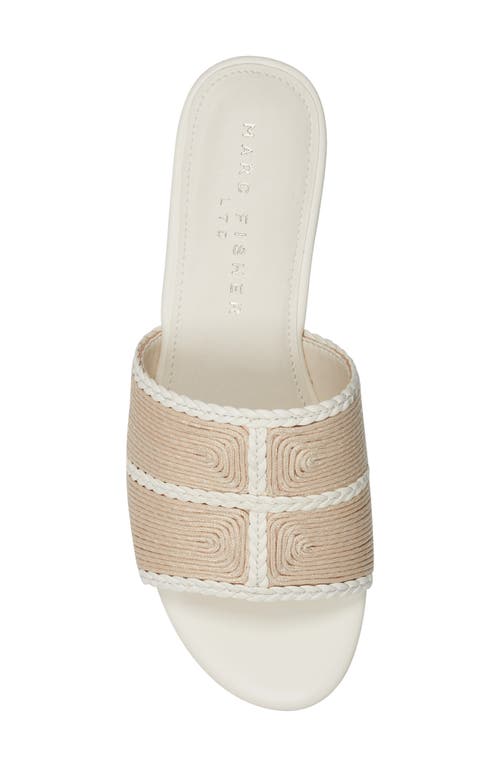 Marc Fisher Ltd Zuri Slide Sandal In Light Natural