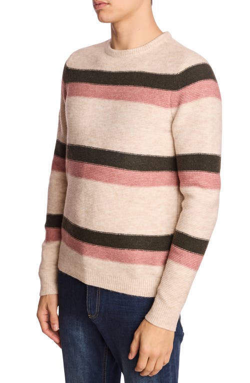 Paisley & Gray Stripe Crewneck Sweater In Multi