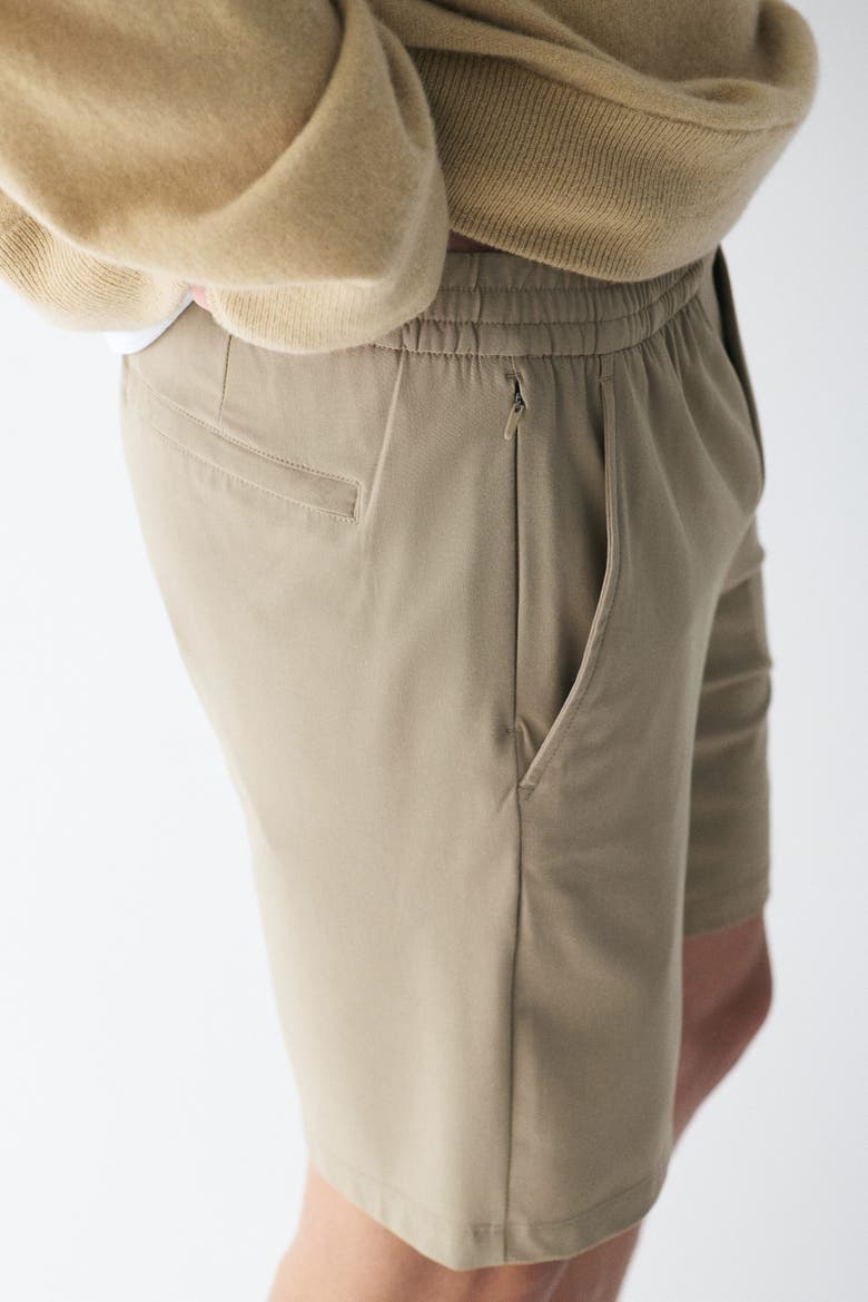 Four-way Stretch Regular Fit Shorts, Alternate, color, Khaki green