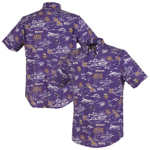 Men's Reyn Spooner Purple Minnesota Vikings Kekai Performance Button-Down Shirt