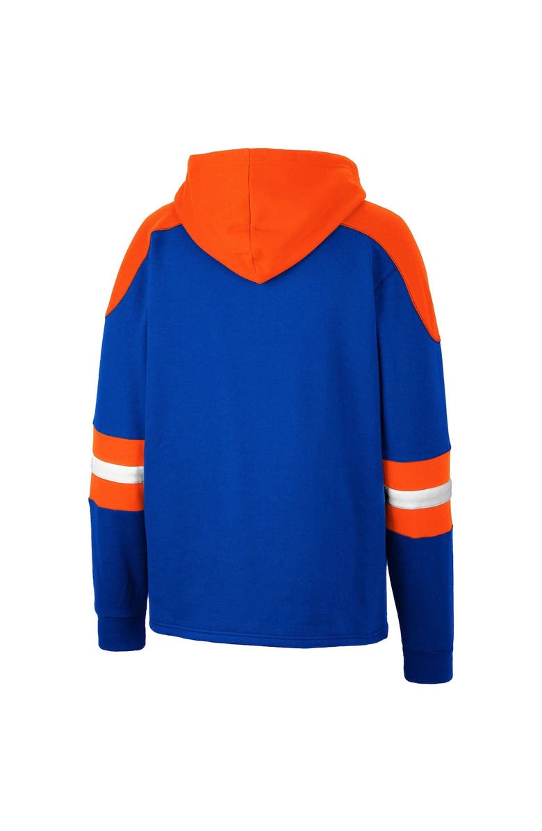 COLOSSEUM Men's Colosseum Royal Boise State Broncos Lace-Up 4.0 Pullover Hoodie, Alternate, color,