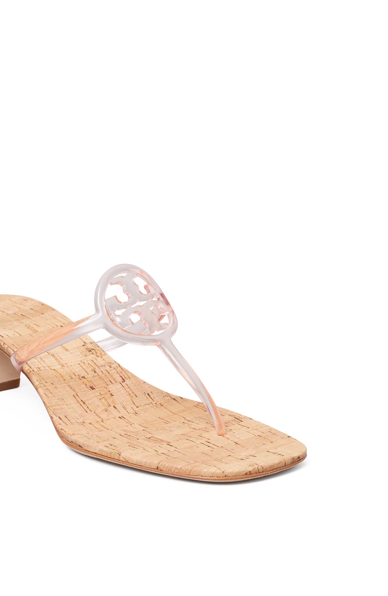 Tory Burch Miller Jelly Kitten Heel Sandal, Alternate, color, Pink Quartz