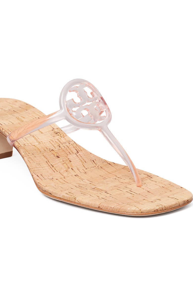 Tory Burch Miller Jelly Kitten Heel Sandal, Alternate, color, Pink Quartz