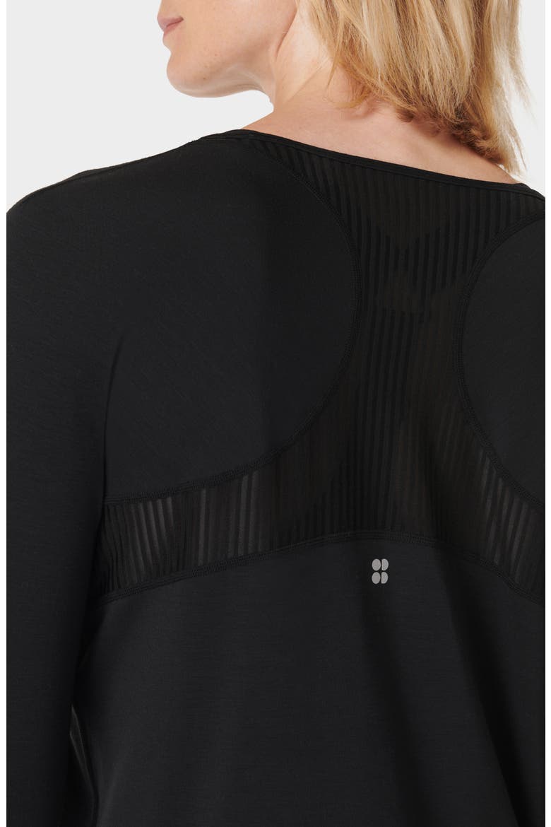 Breathe Easy Run Long Sleeve T-Shirt, Alternate, color, BLACK