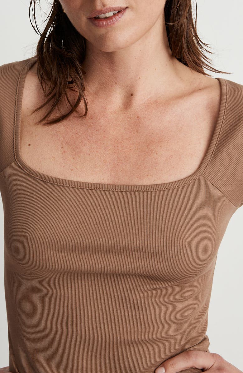 Madewell Brightside Body-Con Midi Dress, Alternate, color, 