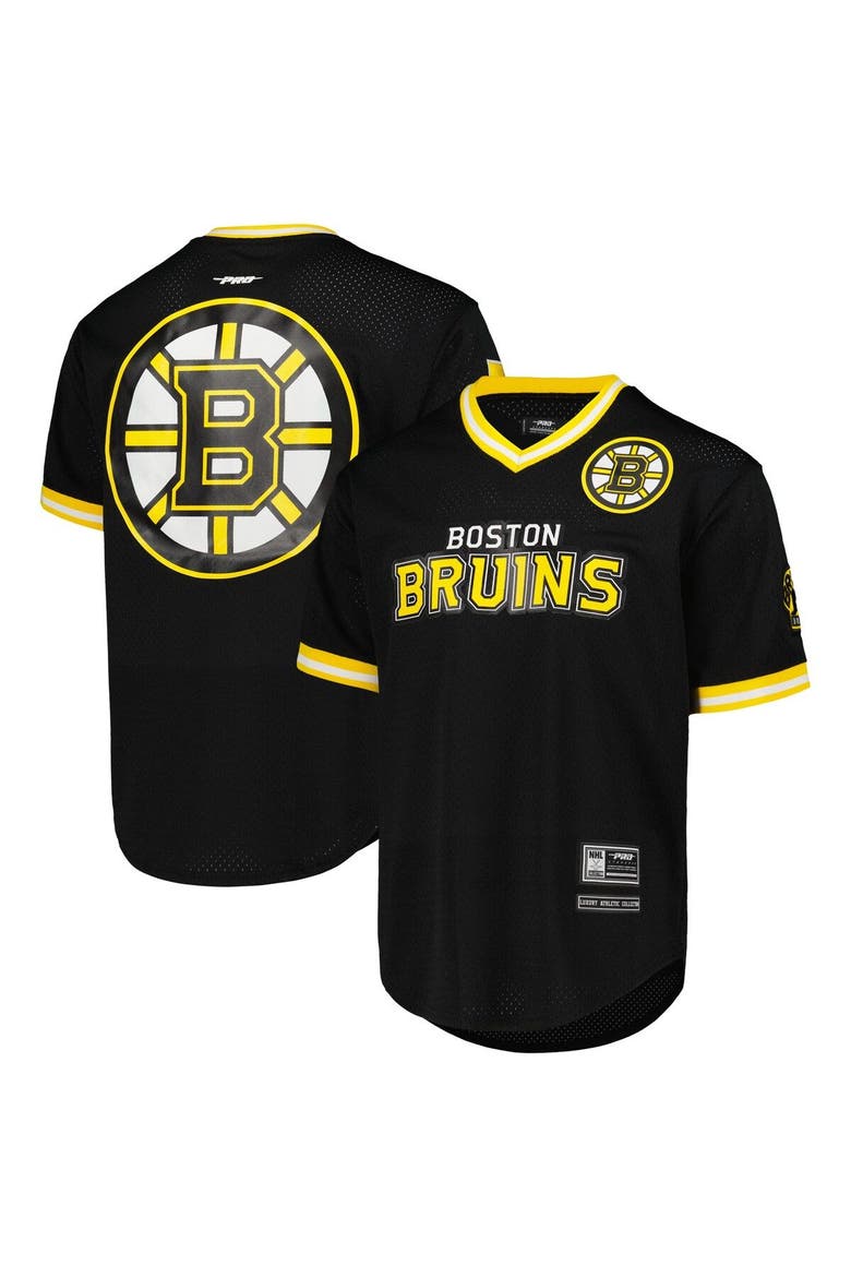 Men's Pro Standard  Black Boston Bruins Classic Mesh V-Neck T-Shirt, Main, color, Black