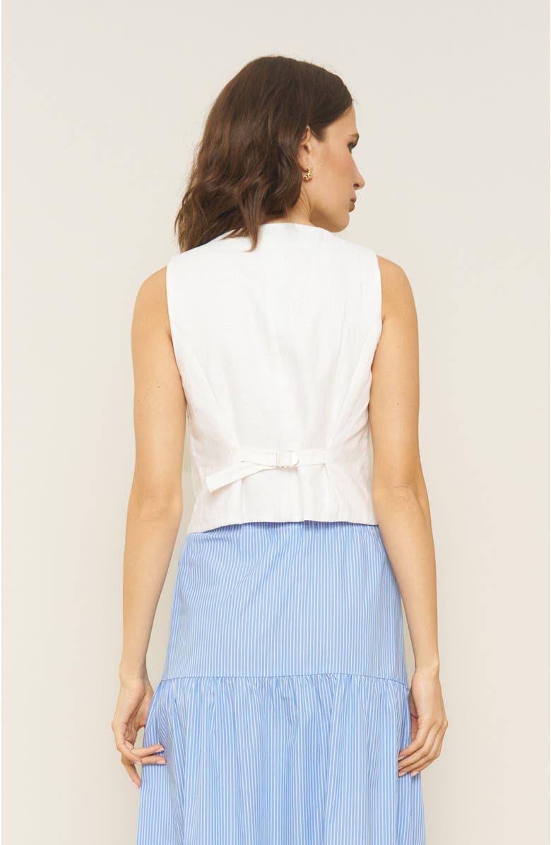 Whimsy + Row Bowie Vest, Alternate, color, White