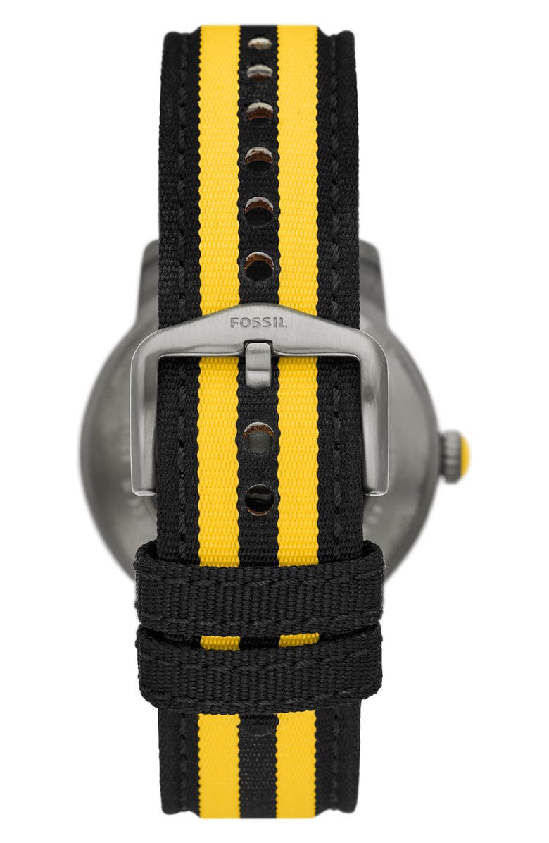 Fossil x Harry Potter<sup>™</sup> Limited Edition Hufflepuff<sup>™</sup> Hogwarts<sup>™</sup> House Strap Watch, 40mm, Alternate, color, 