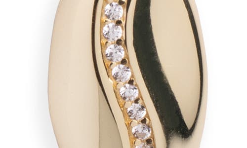 Argento Vivo Sterling Silver Cubic Zirconia Pendant Necklace In Gold