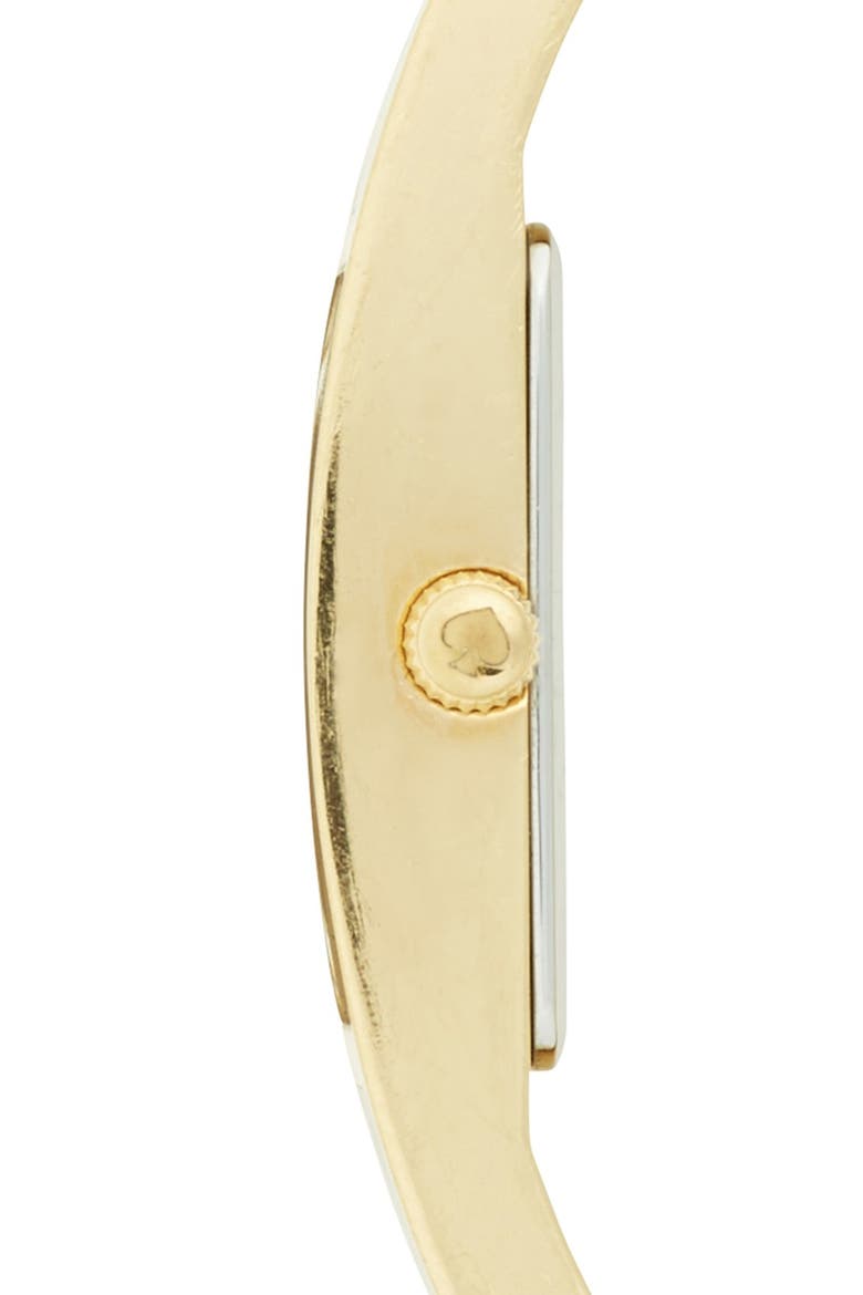 'carousel' bangle watch, 15mm x 16mm, Alternate, color, GOLD/ BLACK