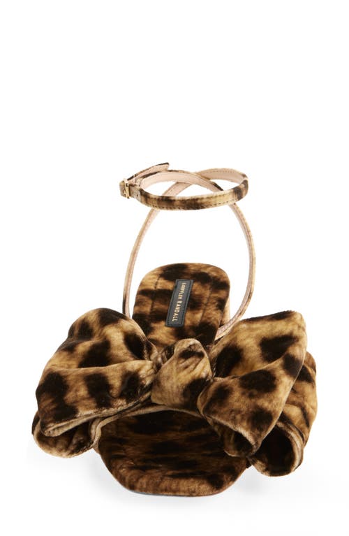 Loeffler Randall Carmen Ankle Strap Sandal In Leopard
