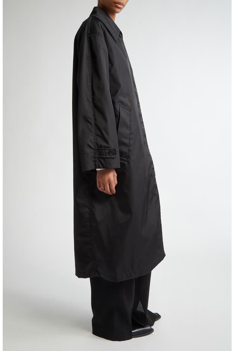 Oversize Longline Coat, Alternate, color, BLACK