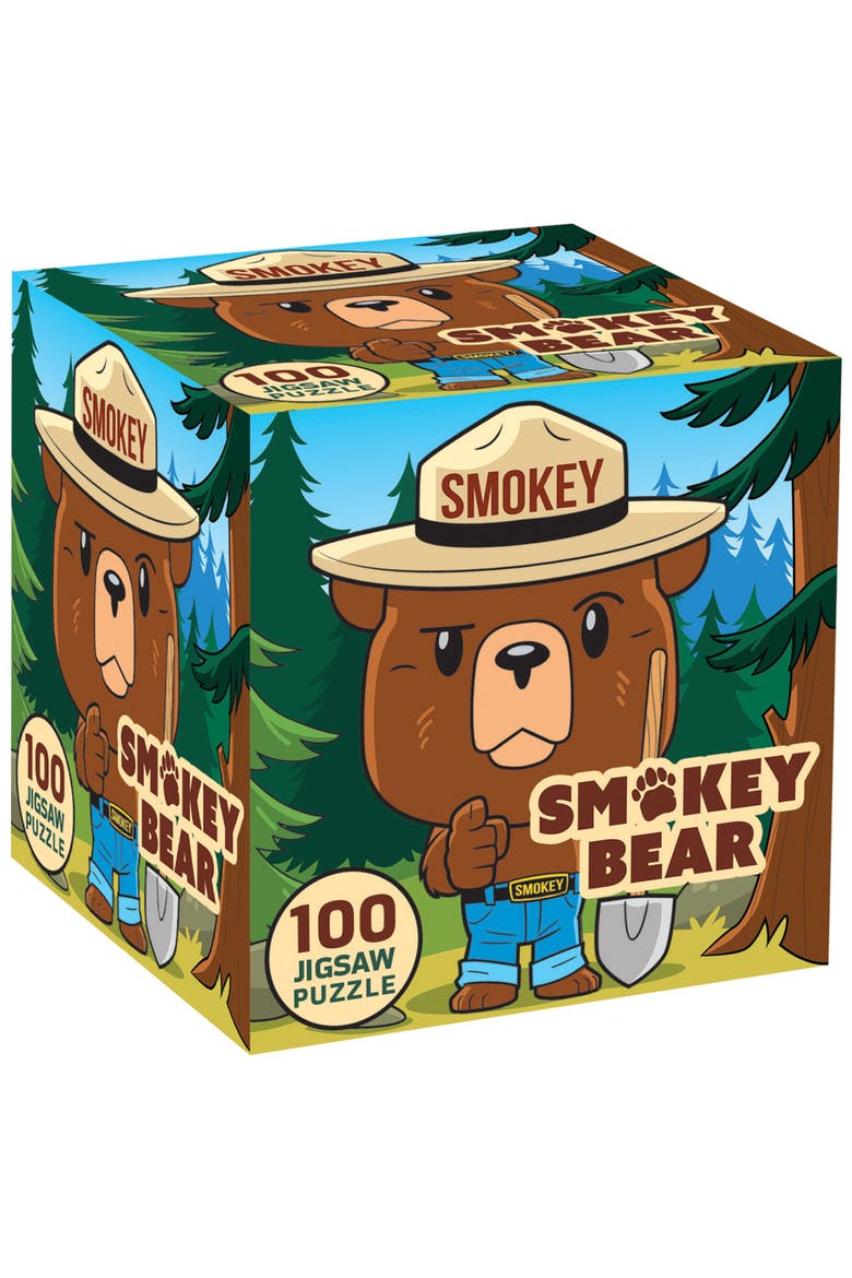 Smokey Bear 100 Piece Jigsaw Puzzle, Main, color, Multicolor