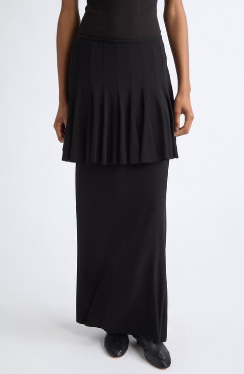 Klein Layered Maxi Skirt