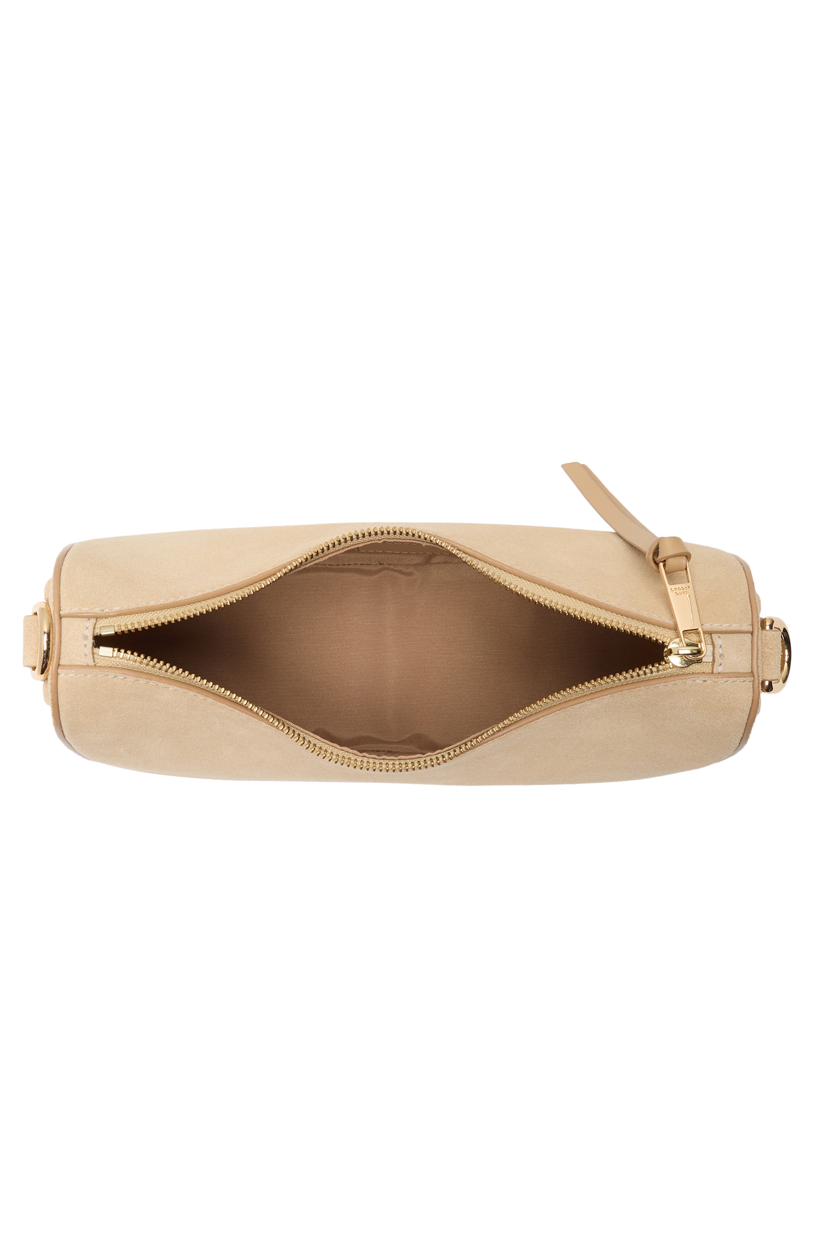 Marc Jacobs Suede Drifter Small Convertible Shoulder Bag, Alternate, color, Tan