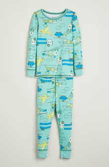Nordstrom Kids' Glow in the Dark Fitted Two-Piece Pajamas