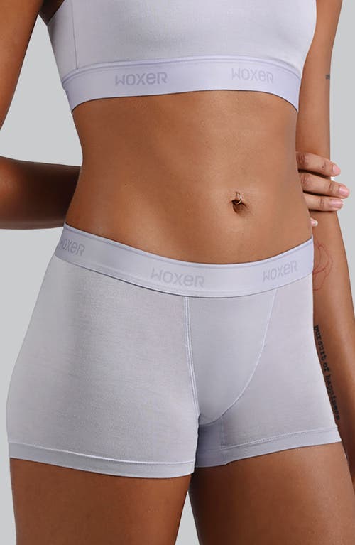 Woxer Star Ultra-soft 3-inch Boxer Briefs In Purple
