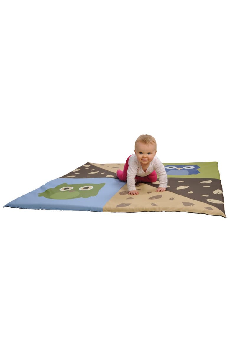 Kaplan Early Learning Company Infant and Toddler Owl Crawley Mat, Alternate, color, Multicolored