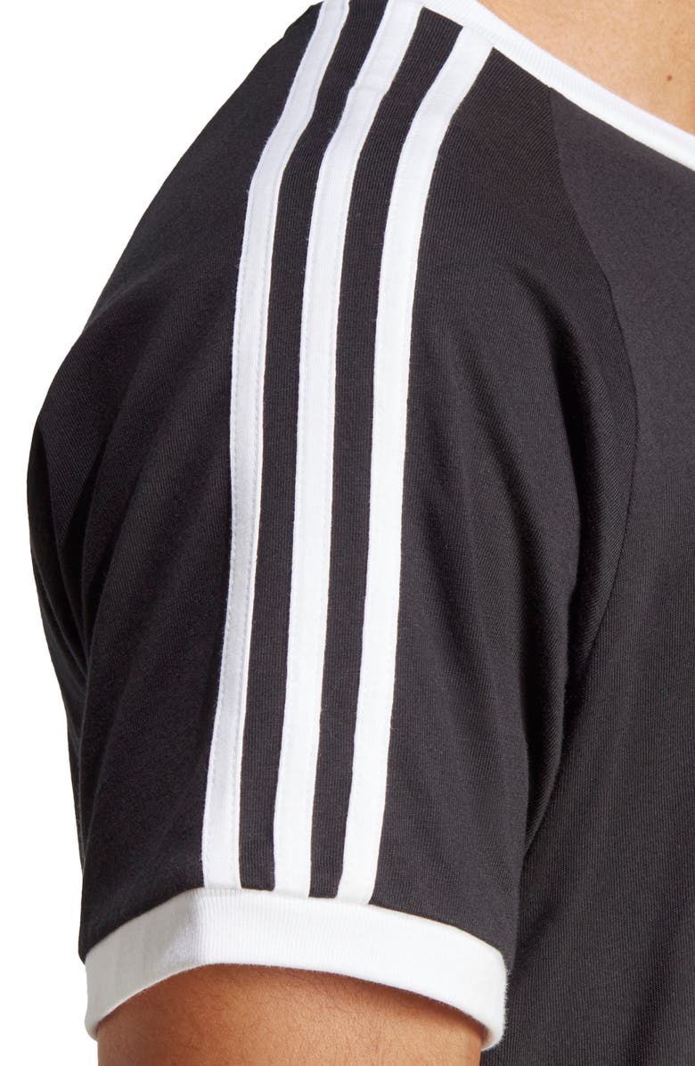 adidas Adicolor 3-Stripes T-Shirt, Alternate, color, Black