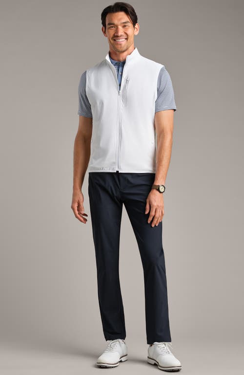 Rhone Top Flight Water Resistant Vest In Bright White