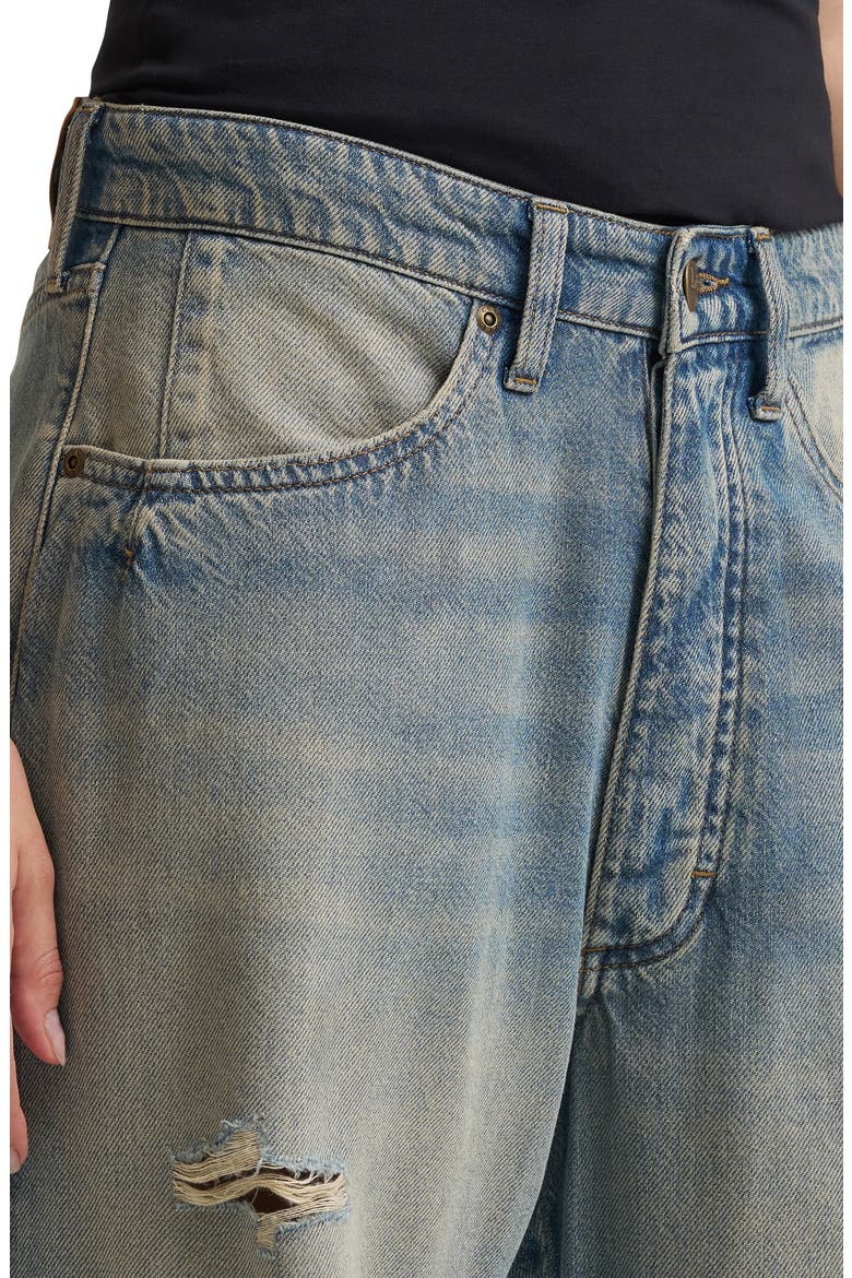 Ripped Crop Loose Fit Jeans, Alternate, color, WESTERN BLUES DX