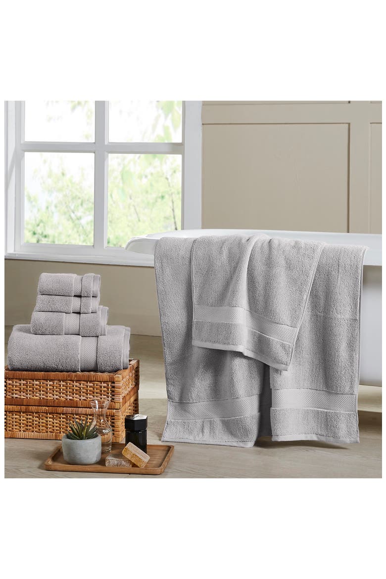 Luxury Quick Dry 6-Piece Towel Set, Alternate, color, STONE