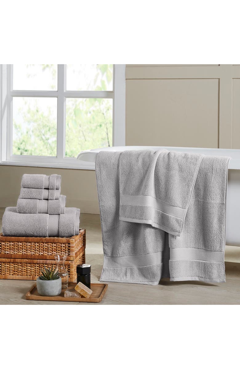 Modern Threads Luxury Quick Dry 6-Piece Towel Set, Alternate, color, Stone