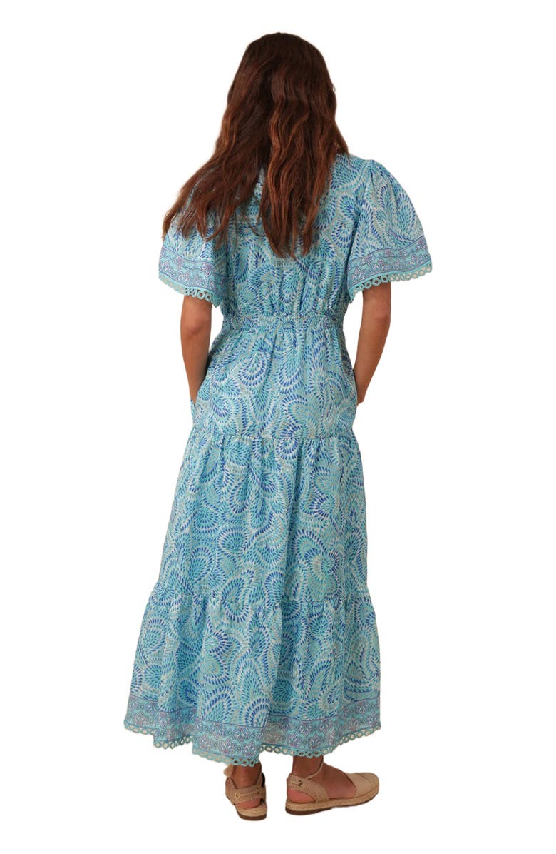 Hale Bob Kylie Linen Maxi Dress, Alternate, color,