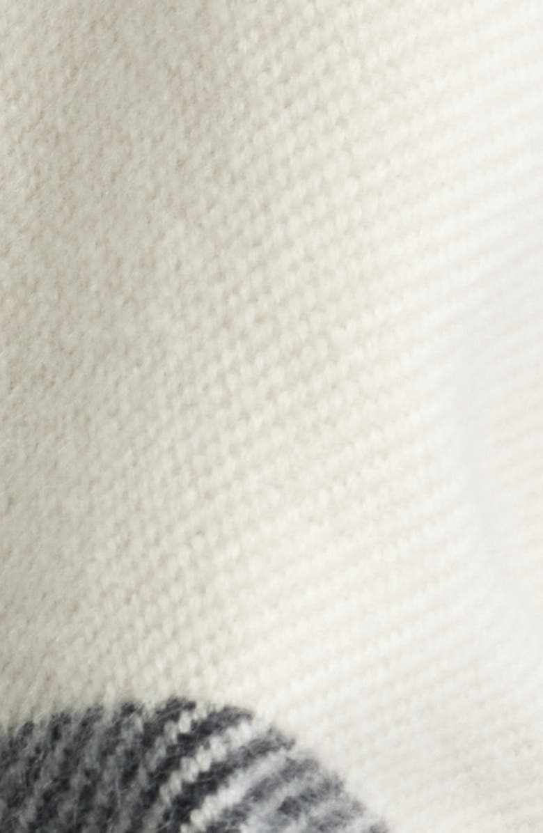 Treasure & Bond Cozy Fringe Ruana, Alternate, color, Black- Light Grey