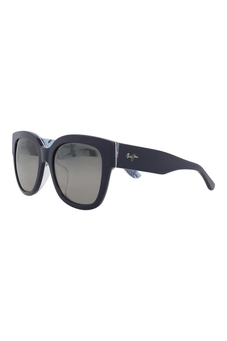 54mm Square Sunglasses, Alternate, color, NAVY NAVY GREY