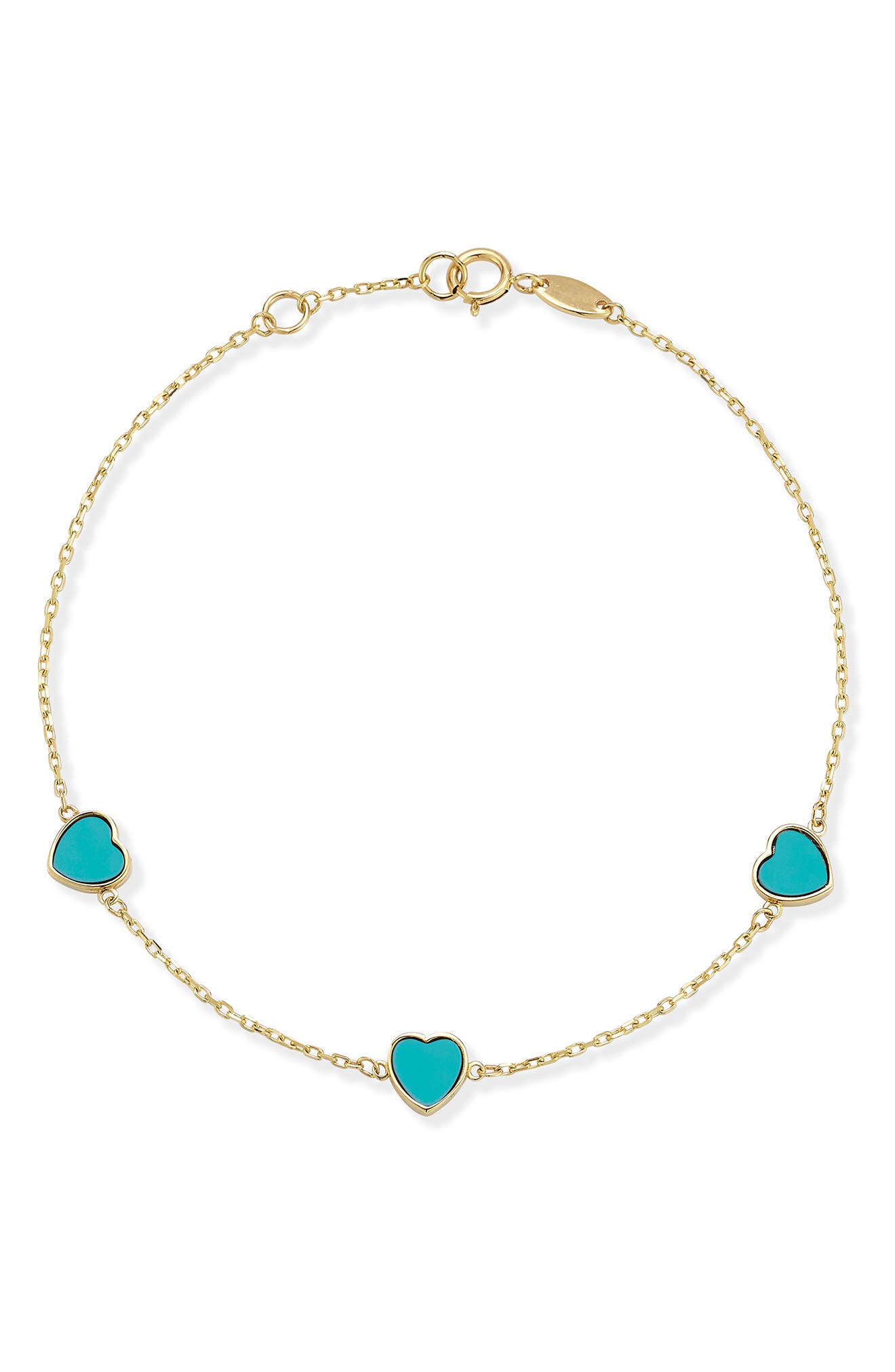 Ember Fine Jewelry 14K Gold Heart Bracelet